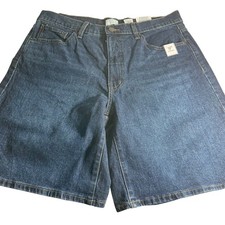 Time Tru Shorts Women's Size 18 Medium Blue Denim Pockets 9" Inseam New