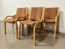 4 mid century Modern Contemporary bent Wood Dining stacking Chairs DELIVERY*