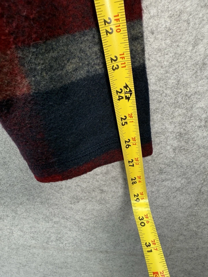 Pulôver masculino John Wayne Stock&Supply lã xadrez grande 1/4 zíper Y2K - Imagem 3 de 4