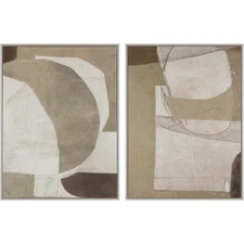 Renwil OL2246 Alcea Canvas Art, Set of 2