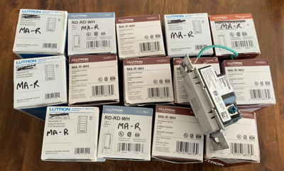LUTRON MA-R-WH White Companion Multi-Location Wall Dimmer Switch - LOT OF 15