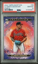 2024 Topps Inception /150 Purple 36 AJ Smith-Shawver Rookie Graves PSA10 #41/150