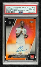 Denis Zakaria Chrome Bundesliga 2021 Orange Refractor /25 Auto
