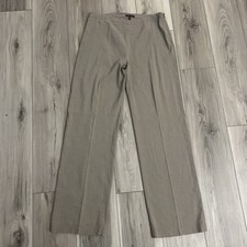 Eileen Fisher Women s Linen Blend Pants Side Zip Size 8 Tan