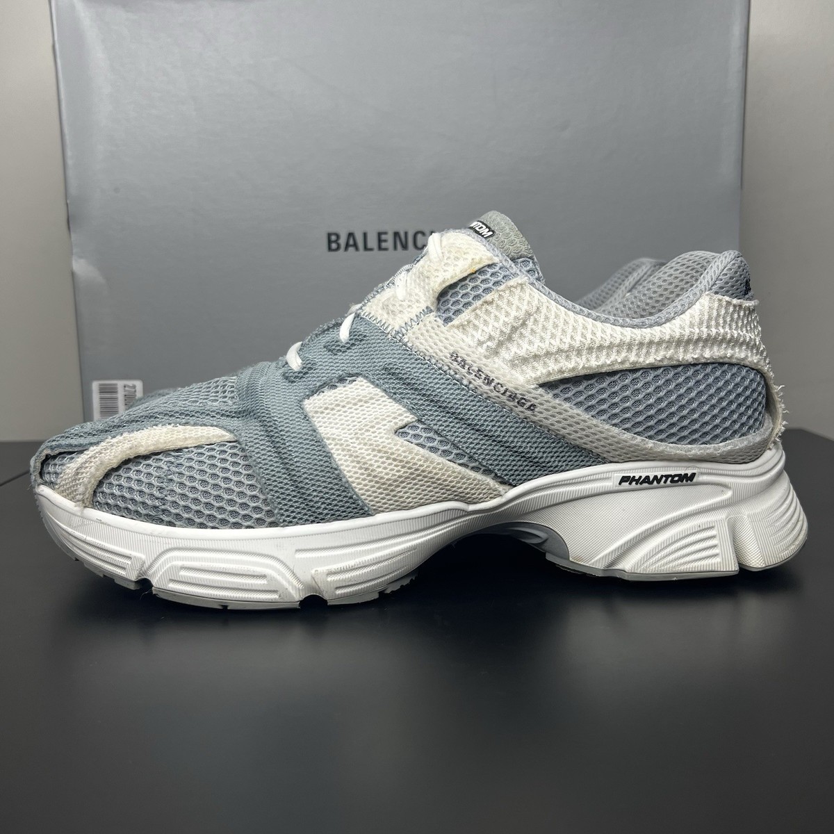 Size 12 - Balenciaga Phantom Sneaker Grey White for sale online | eBay