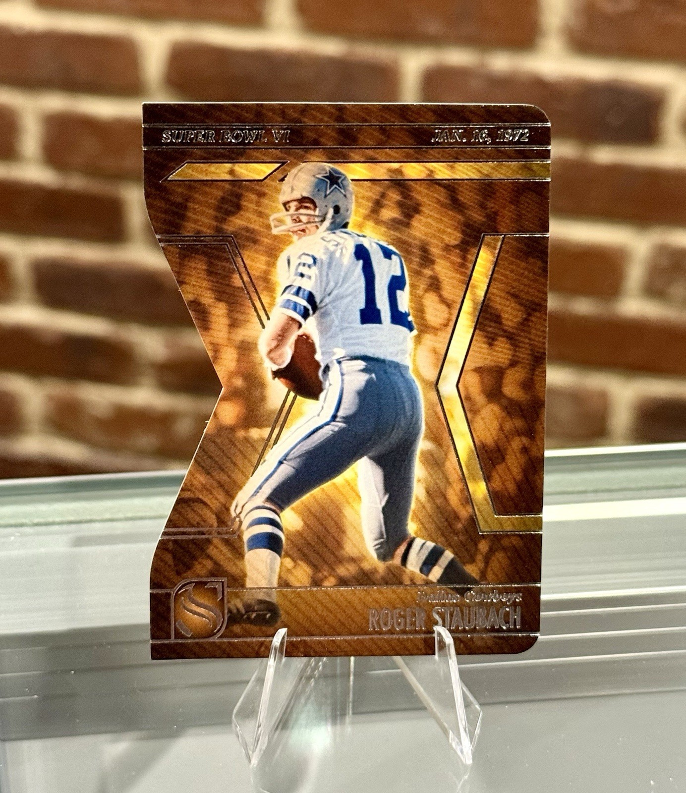 2025 Panini Silhouette ROGER STAUBACH Super Bowl VI Die-Cut #20 Cowboys Legend