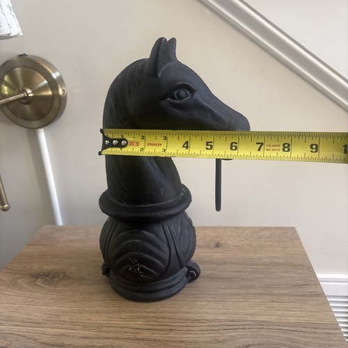 Vintage Cast Iron Horse Hitching Post Head - Picture 9 of 14