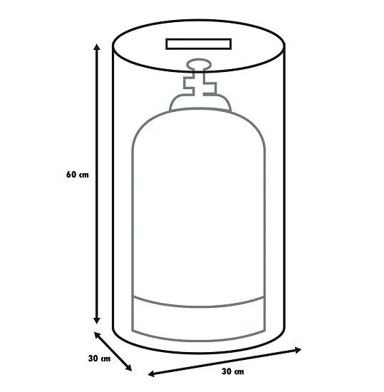 Primaster SchutzhüLle Gasflaschen 11 Kg Abdeckhaube Cover GasflaschenschutzhüLle-image