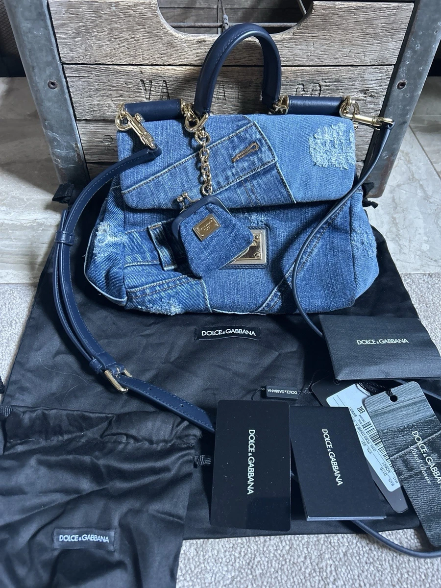 DOLCE and GABBANA デニムレザーハンドバッグ Dolce&Gabbana Women's Denim Exterior Shoulder Bags Bags & Handbags