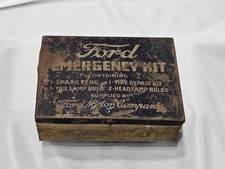 Vintage Ford Emergency Kit Tin Model T Era Automobilia Original Patina Vintage Ford Emergency Kit Tin Model T Era Automobilia Original Patina