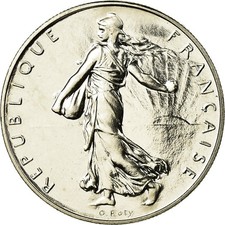 [#708732] Coin, France, Semeuse, Franc, 1996, Paris, MS, Nickel, KM:925.1
