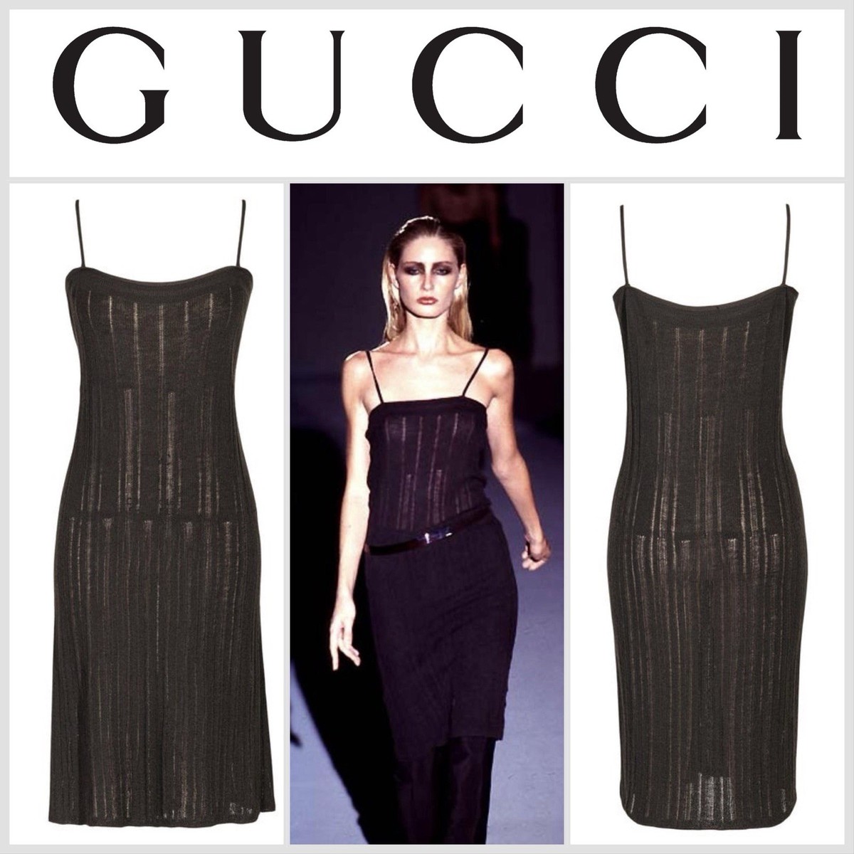 GUCCI by TOM FORD S/S 1997 Vintage Dress Sz Large L | eBay