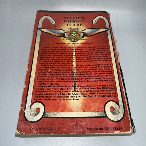 Magie ohne Tränen Taschenbuch Aleister Crowley Taschenbuch 1983 4. Auflage - Bild 3 von 5