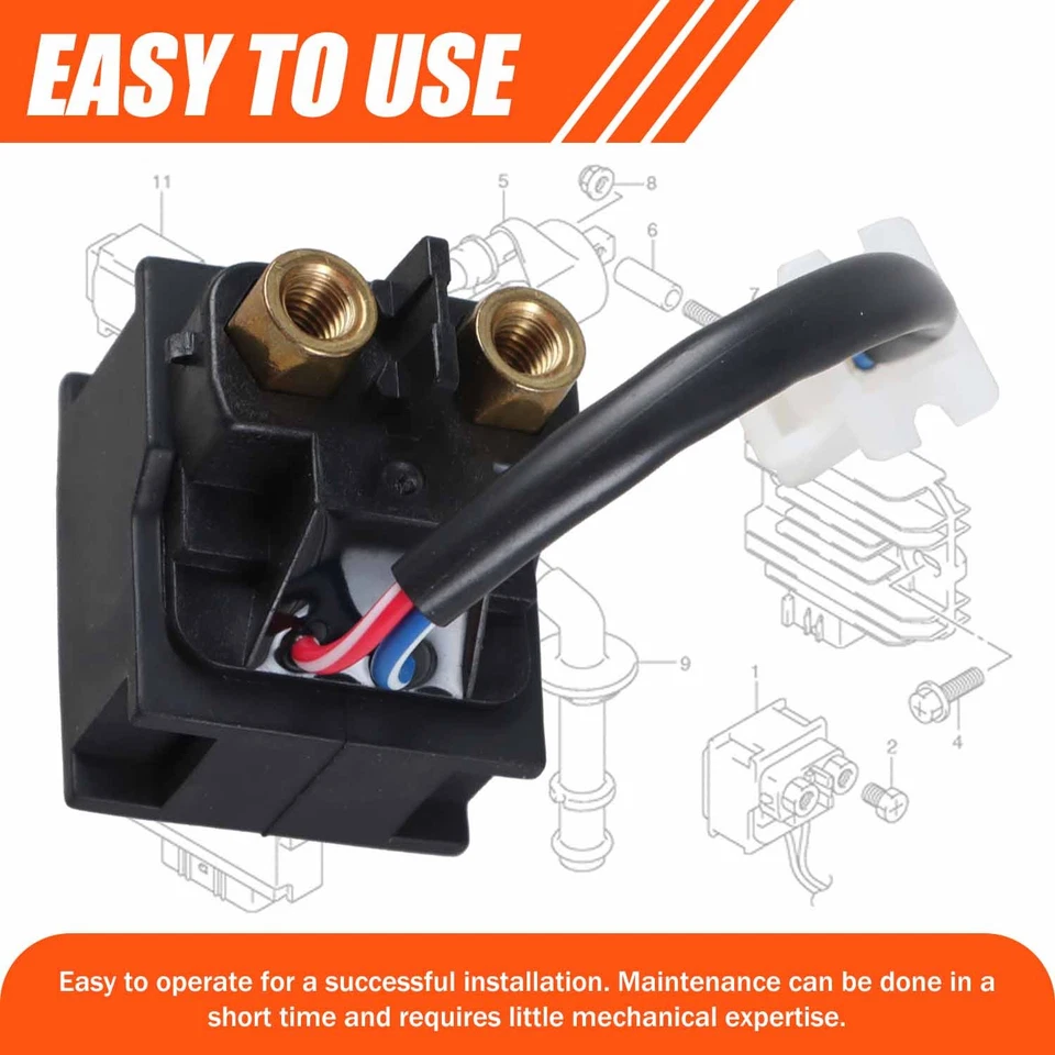 Interruptor de relé solenoide de arranque para Suzuki DRZ400 DRZ400S DRZ400SM 31800-29F00 EE. UU. Foto 4 de 4