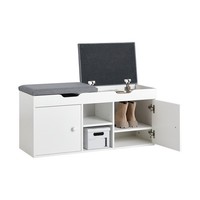 Sobuy Sitzbank Mit Zwei Sitzkissen Schuhbank Garderobenbank Truhenbank FSR96-W