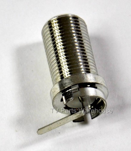 RF Connector 215543, for RCA on board tuners and RF Connector repair on most TVs - Picture 2 of 4