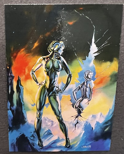 1994 Julie Bell Cardz Fantasy Art Trading Card # 5 Looking