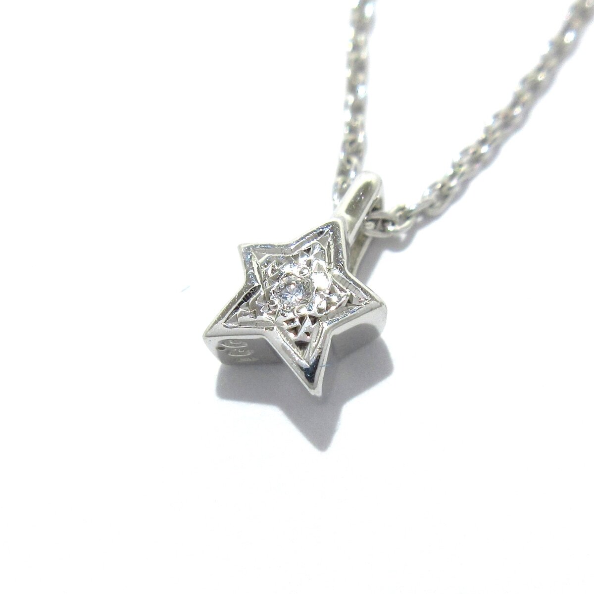 Star Jewelry Necklace K18Wg Diamond Authentic from JP | eBay