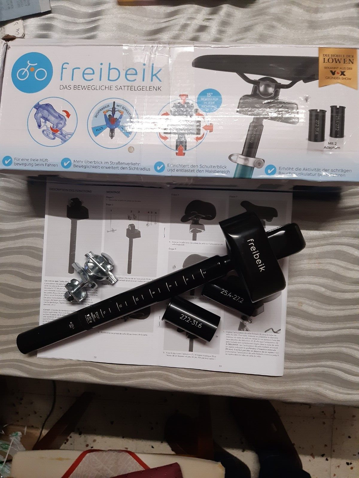 Articulation de selle de vélo Freibeik contre le mal de dos et les douleurs lombaires