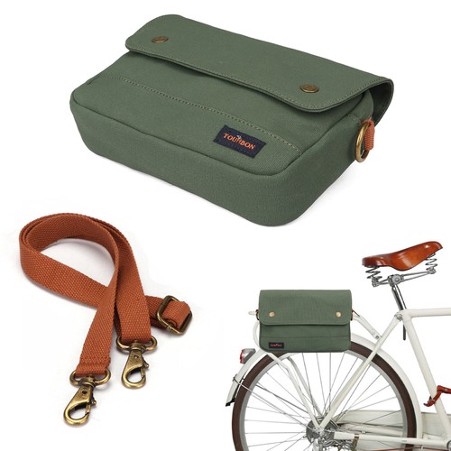 Toubon Bicycle Pouch Saddle Case e-Bike Handlebar/Seat/Tube/Frame Bag in Green - Picture 23 of 24