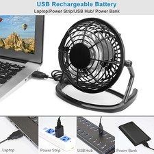 5" Desk Table Fan Personal Small Air Circulator Quiet Mini Portable Retro Fan