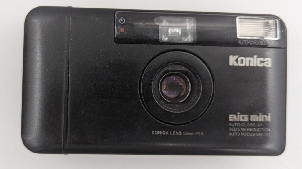 Konica Big Mini BM-302 Point & Shoot Compact Camera 35m f3.5 As Is
