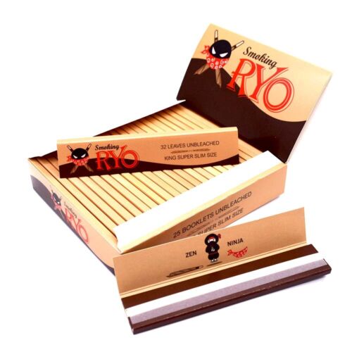 Papel de liar clásico para tabaco HEMP 108 mm 25 folletos = 800 hojas para fumar RYO - Imagen 7 de 11