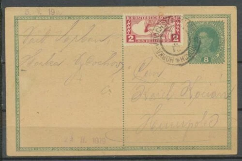 Echte Briefmarken aus dem 1. Weltkrieg österreichische