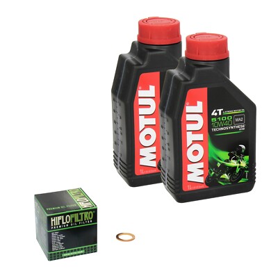Yamaha X-Max 400, Bj. 13-14 MOTUL 5100 Öl + HiFlo Ölfilter