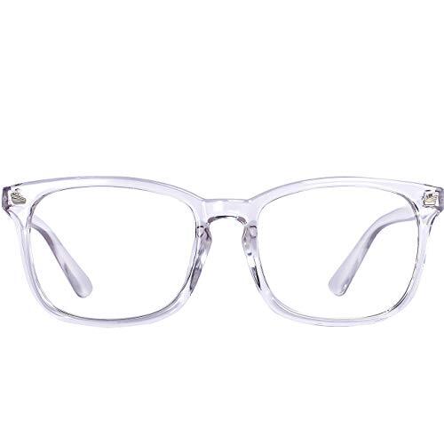 Blue Light Blocking Glasses,Computer Reading/Gaming/TV/Phones A1-transparent