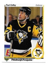 PAUL COFFEY 1990-91 UPPER DECK CARD NEAR MINT CONDITION