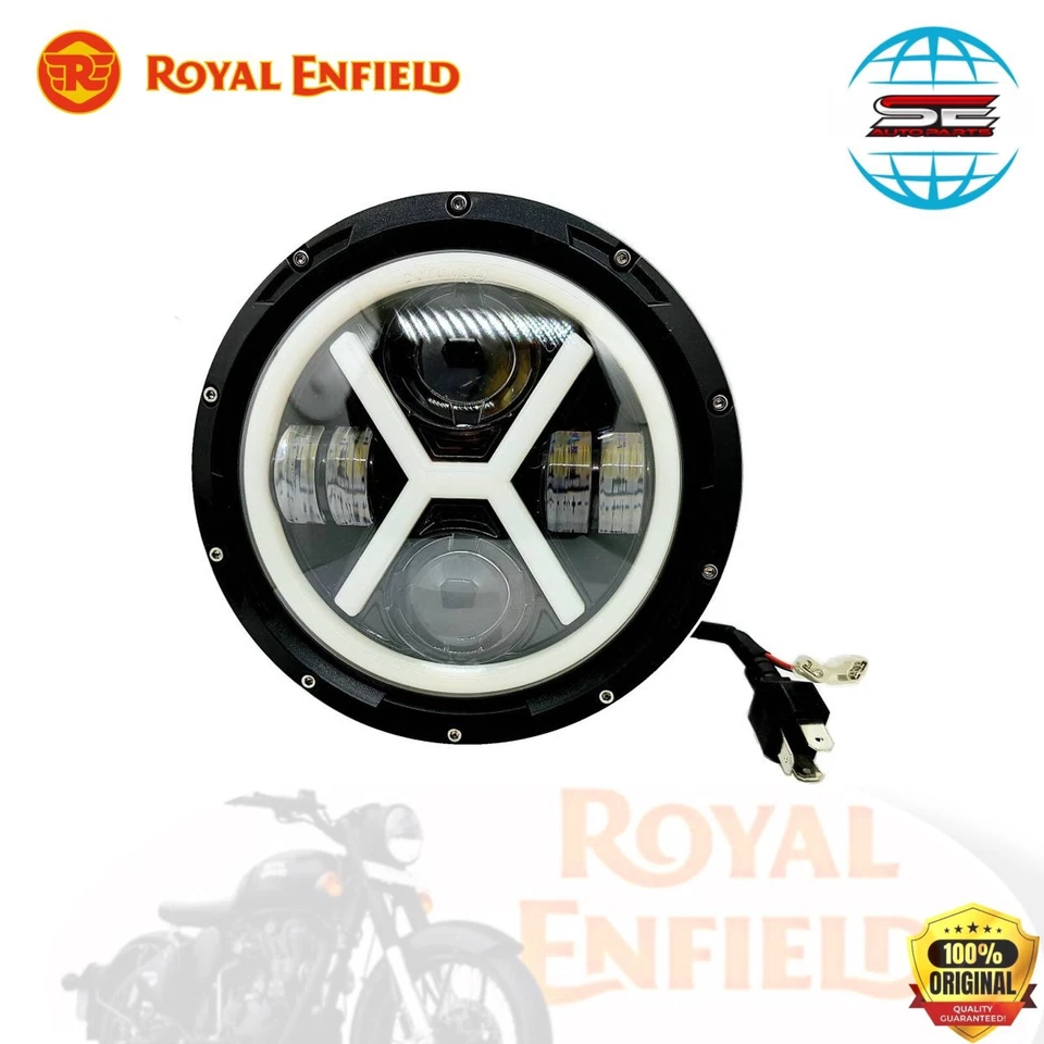 Royal Enfield New LED Scheinwerfer 7" für Hunter 350 Meteor 350 New Classic 350 - Bild 2 von 4