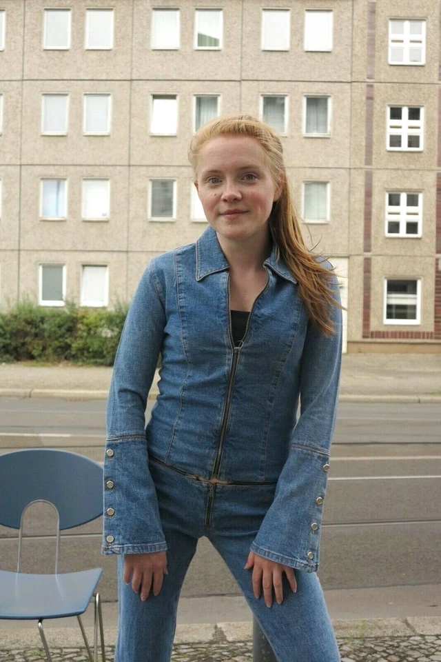 Freudenhaus 66 NOS Damen Jeans Overall XS blau 70er True VINTAGE 90s denim suit - Bild 3 von 4