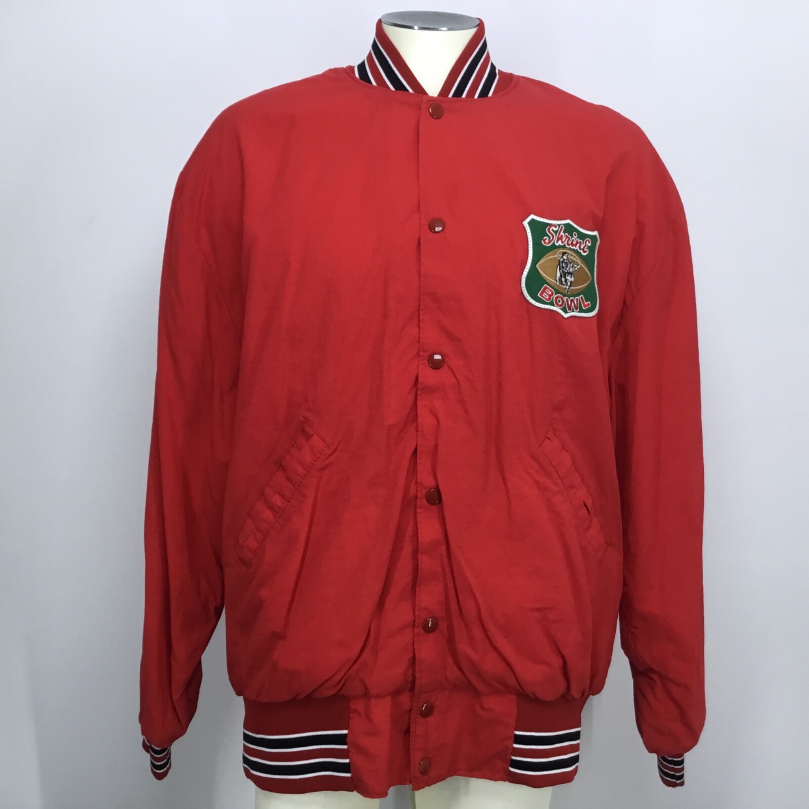 Vintage Men Sz XL Baseball Jacket Ripon Athletic Lined USA Made 90s