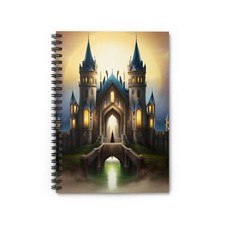 Castle front print cover Spiral Notebook - Ruled Line