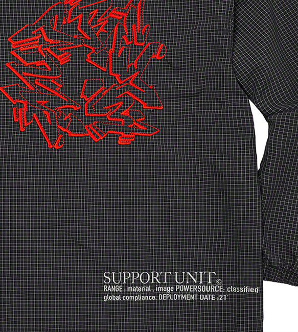 Supreme Support Unit Nylon Ripstop Jacket Black XL FW21 Supreme Support Unit Nylon Ripstop Jacket Black XL FW21