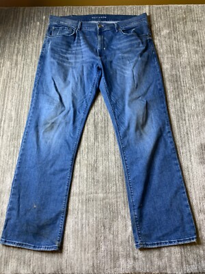 Mott & Bow Jeans Mens 38x30 Medium Blue Denim Pants Straight Leg Staple Stretch