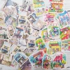 Building Stickers Asian Planner Stickers Scrapbooking Stickers Diary Stickers