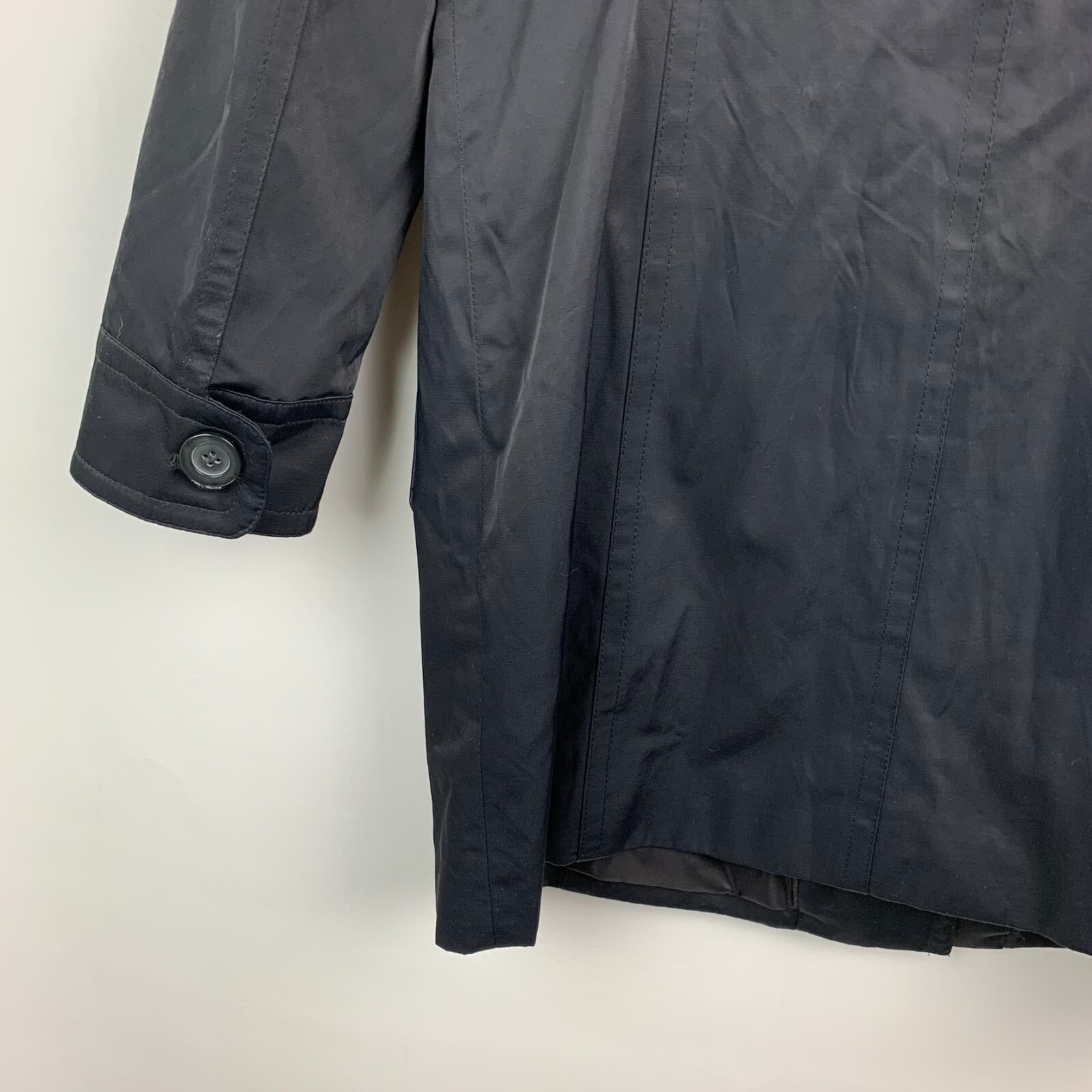 Talbots Jacket Black Collared Buttons Pockets Lin… - image 7