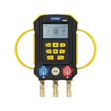 Smart Digital HVAC Manifold Gauge Set Refrigerant Mode and Pressure Leak Test 