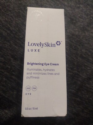 LovelySkin  Luxe Brightening Eye Cream 0.5 Oz New Authentic 