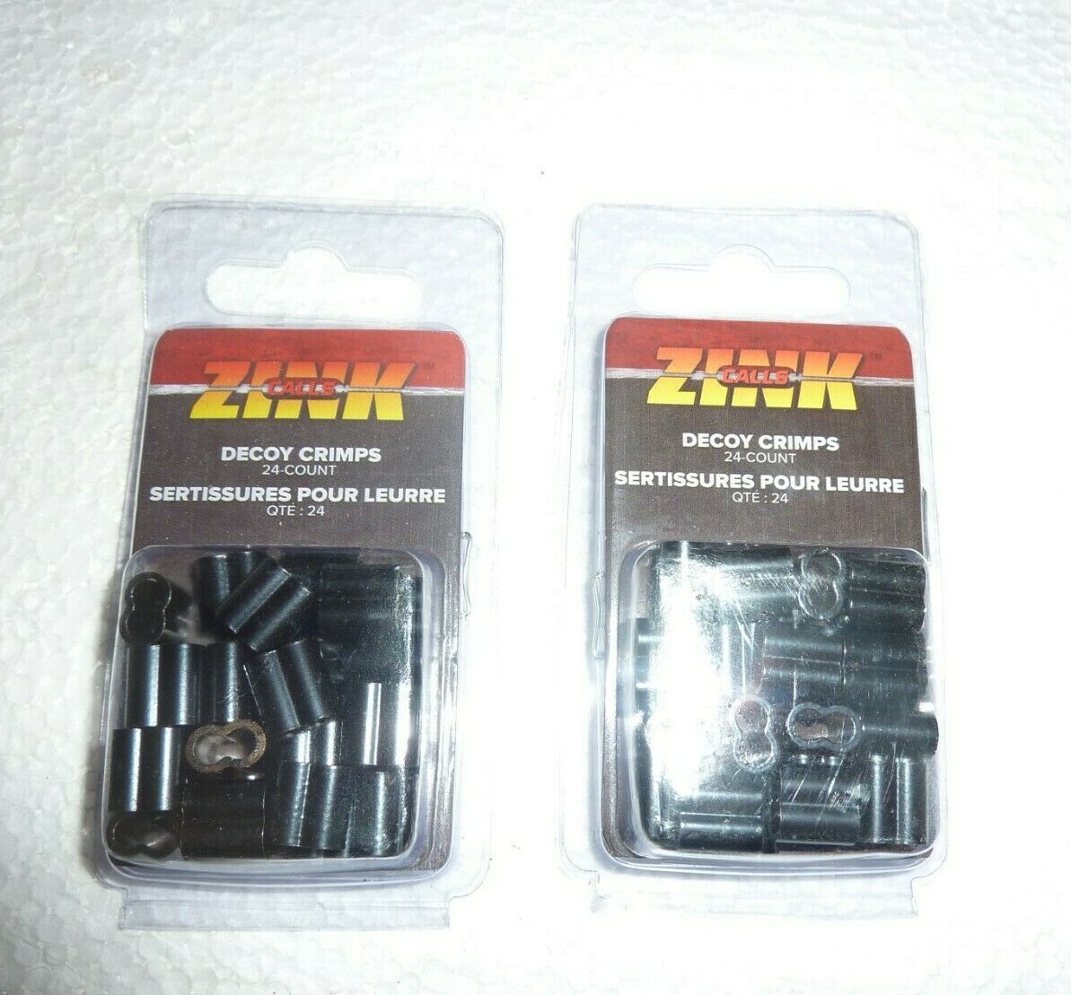 Zink Decoy Crimps 24 Count 2 Packages 48 Total Crimps Duck Hunting
