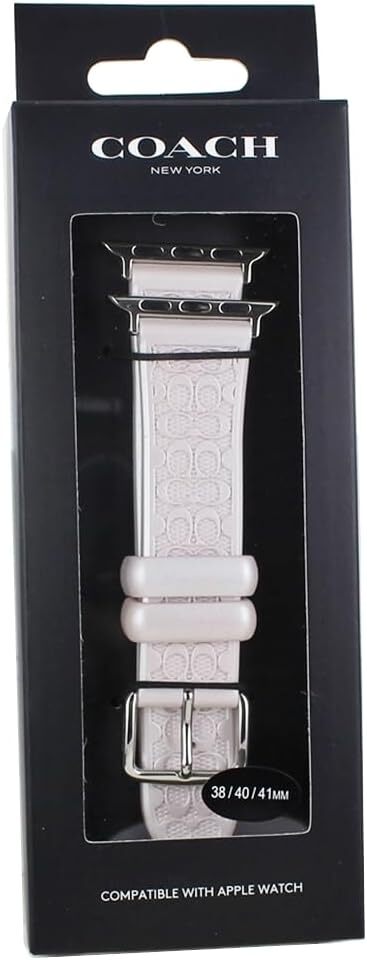 Coach] Apple Watch Replacement Strap 38/40/41mm 14700212 Pearl