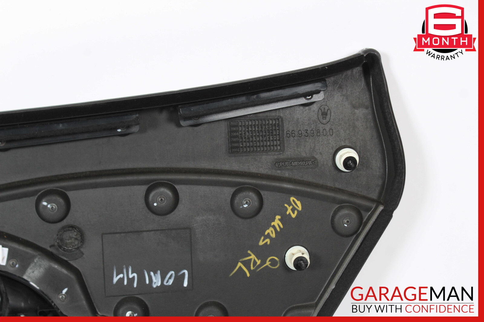 03-13 Maserati Quattroporte M139 Rear Left Side Interior Door Panel Trim Assy