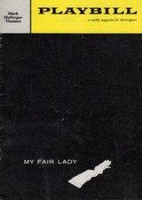 Bramwell Fletcher "MY FAIR LADY" Pamela Charles / Lerner and Loewe 1959 Playbill