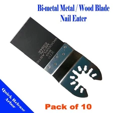 10 Multi Tool Saw Blade For Bosch OIS Rockwell HyperLock 3 amp Black and Decker
