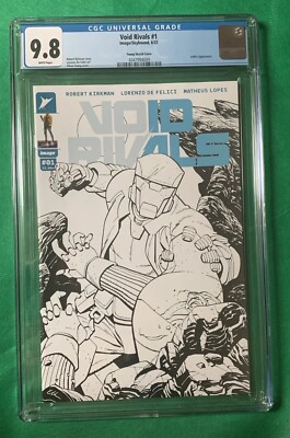  Void Rivals #1 Ethan Young B&W Variant 1 of 1000 Kirkman RARE 9.8 Cgc 