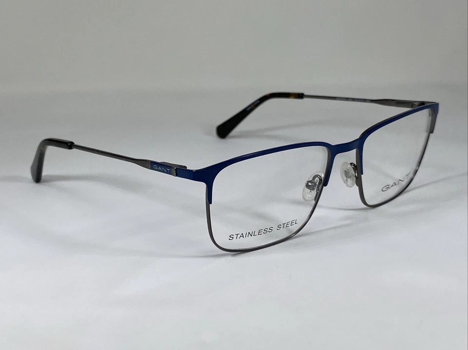 GANT GA3241 091 NOS Navy Blue/Silver Split Eyeglasses Frame 53-17-140 - Imagem 3 de 4