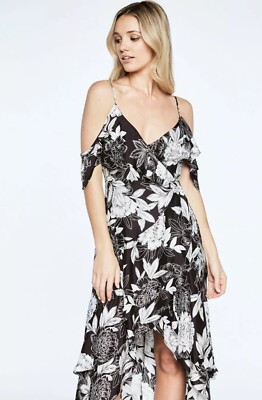 BARDOT Frankie Frill Dress (L/10) Nordstrom $139 | eBay