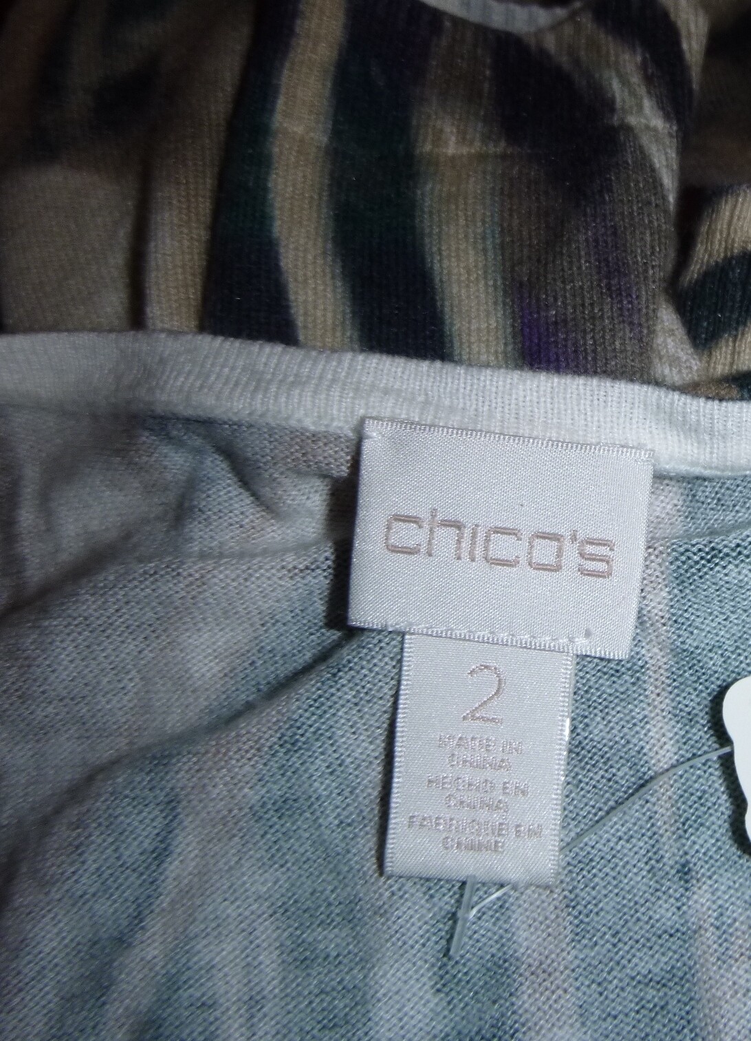 Chico’s Subtle Zebra Ebony Pullover light pull ov… - image 4